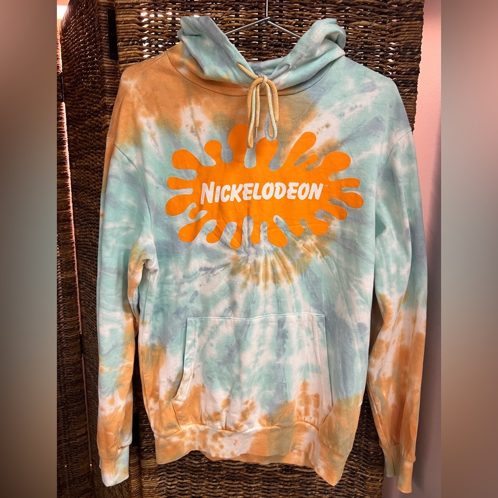 Nickelodeon- Tie‎ Dye- Hooded Sweatshirt, Size: Small